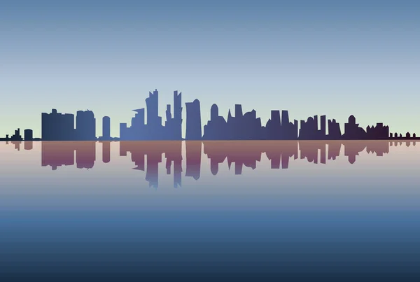 Silhouette de la ville de Chicago — Photo