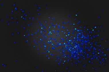 Siyah arka plan üzerine soyut 3d render