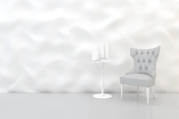 3D καθιστώντας εσωτερική διακόσμηση άδειο δωμάτιο — Φωτογραφία Αρχείου