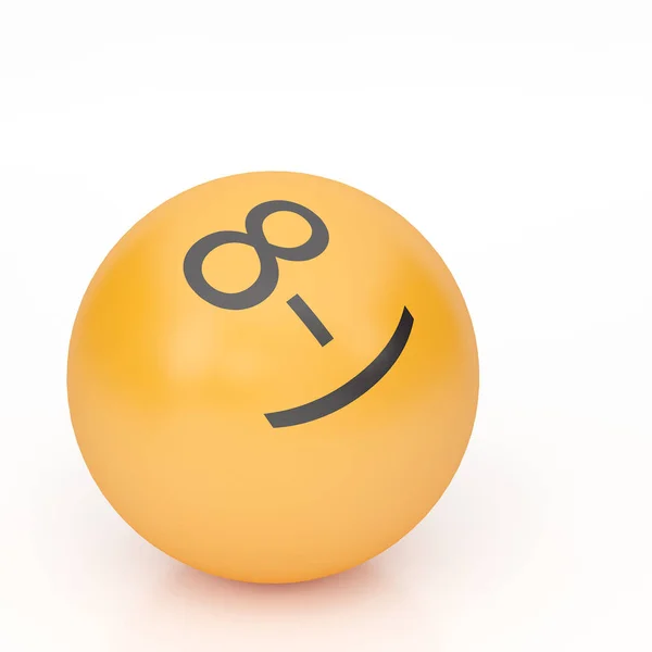 Fundo Renderização Emoticons — Fotografia de Stock