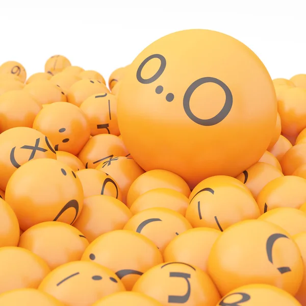 Rendering Achtergrond Van Emoticons — Stockfoto