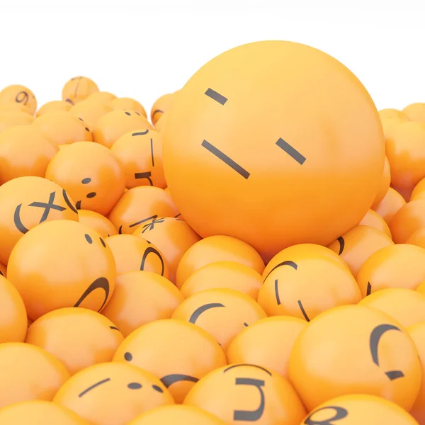 Rendering Background Emoticons — Stock Photo, Image