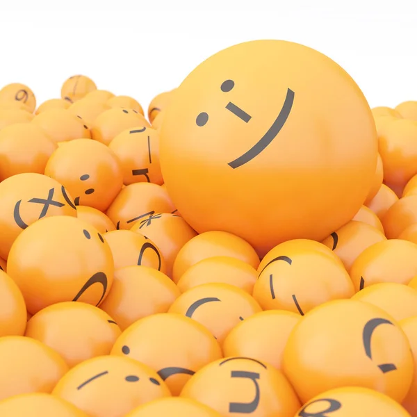 Rendering Background Emoticons — Stock Photo, Image