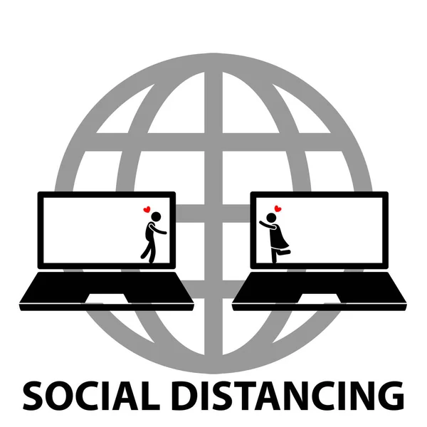 Distancement Social Pour Vous Même Famille — Photo