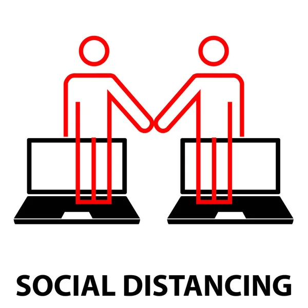 Distancement Social Pour Vous Même Famille — Photo