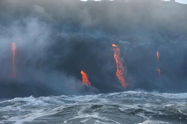 Lava em hawaii — Fotografia de Stock