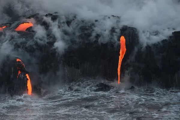 Lava em hawaii — Fotografia de Stock