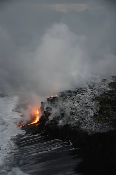 Lava em hawaii — Fotografia de Stock