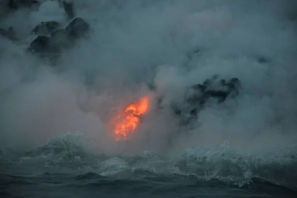 Lava i hawaii – stockfoto