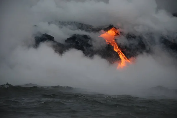 하와이에서 용암 — 스톡 사진