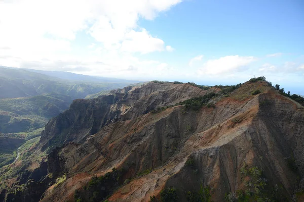 Vista aérea del cañón de waimea — Foto de Stock