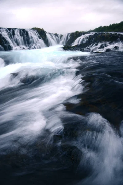 Bruarfoss Vízesés Golden Circle Izland — Stock Fotó