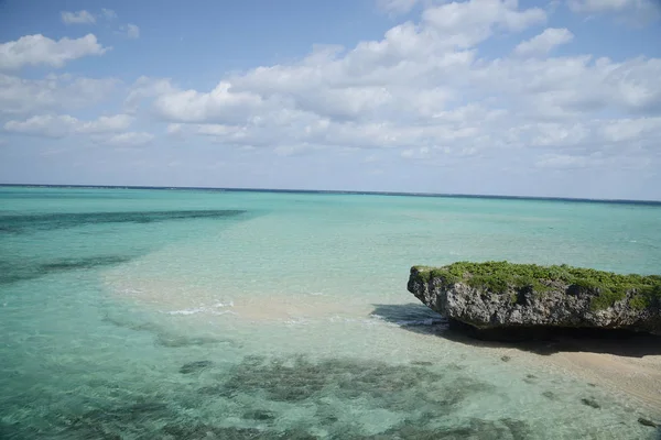 Pláž Poblíž Ikema Ostrově Miyakojima Okinawa — Stock fotografie