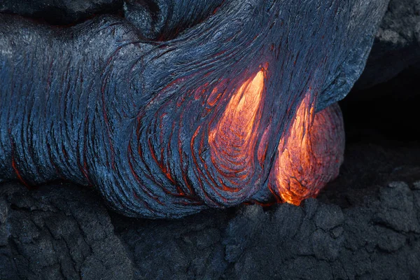 Fluxo de superfície de lava — Fotografia de Stock