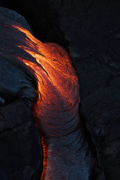 Fluxo de superfície de lava — Fotografia de Stock