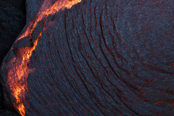 Flujo superficial de lava Fotos de stock libres de derechos