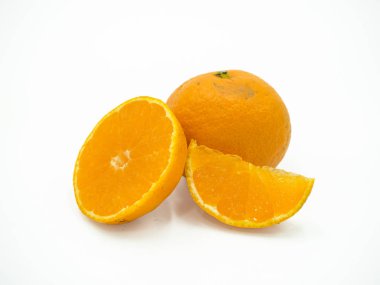 Turuncu izole beyaz zemin üzerine