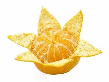 Turuncu izole beyaz zemin üzerine