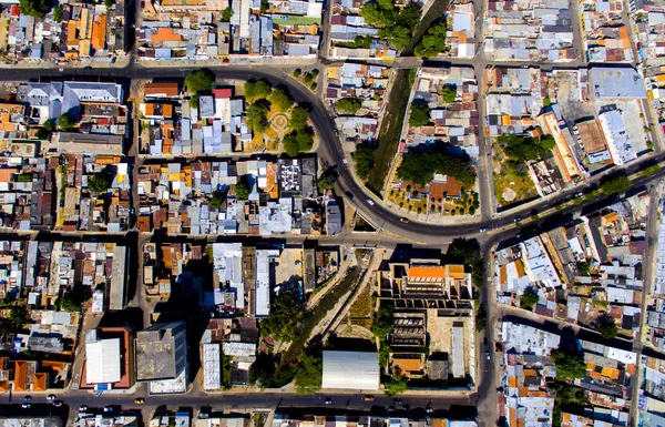 Ciudad con vista aérea — Foto de Stock