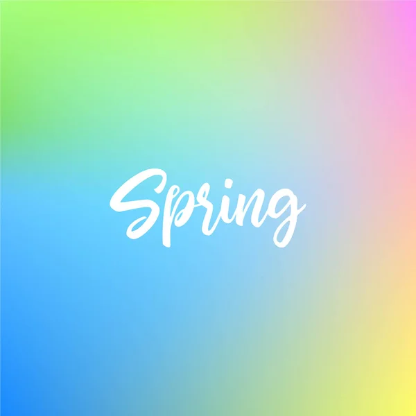 Anbud våren vector bakgrund. Färgglada banner design. — Stock vektor