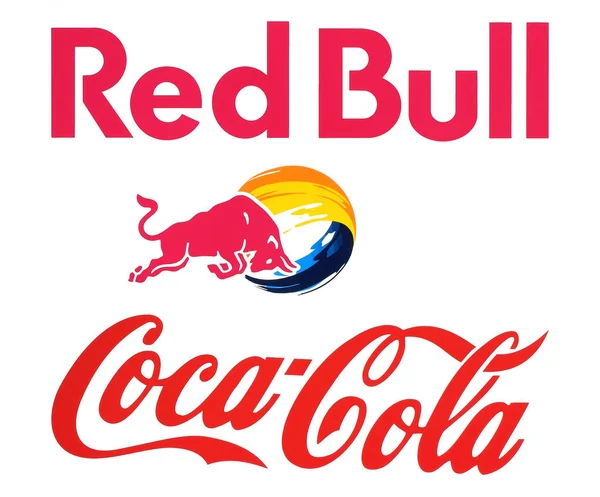 Verzameling van populaire voedingsbedrijven logo 's — Stockfoto