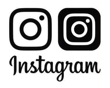Siyah Instagram yeni logo ve simge