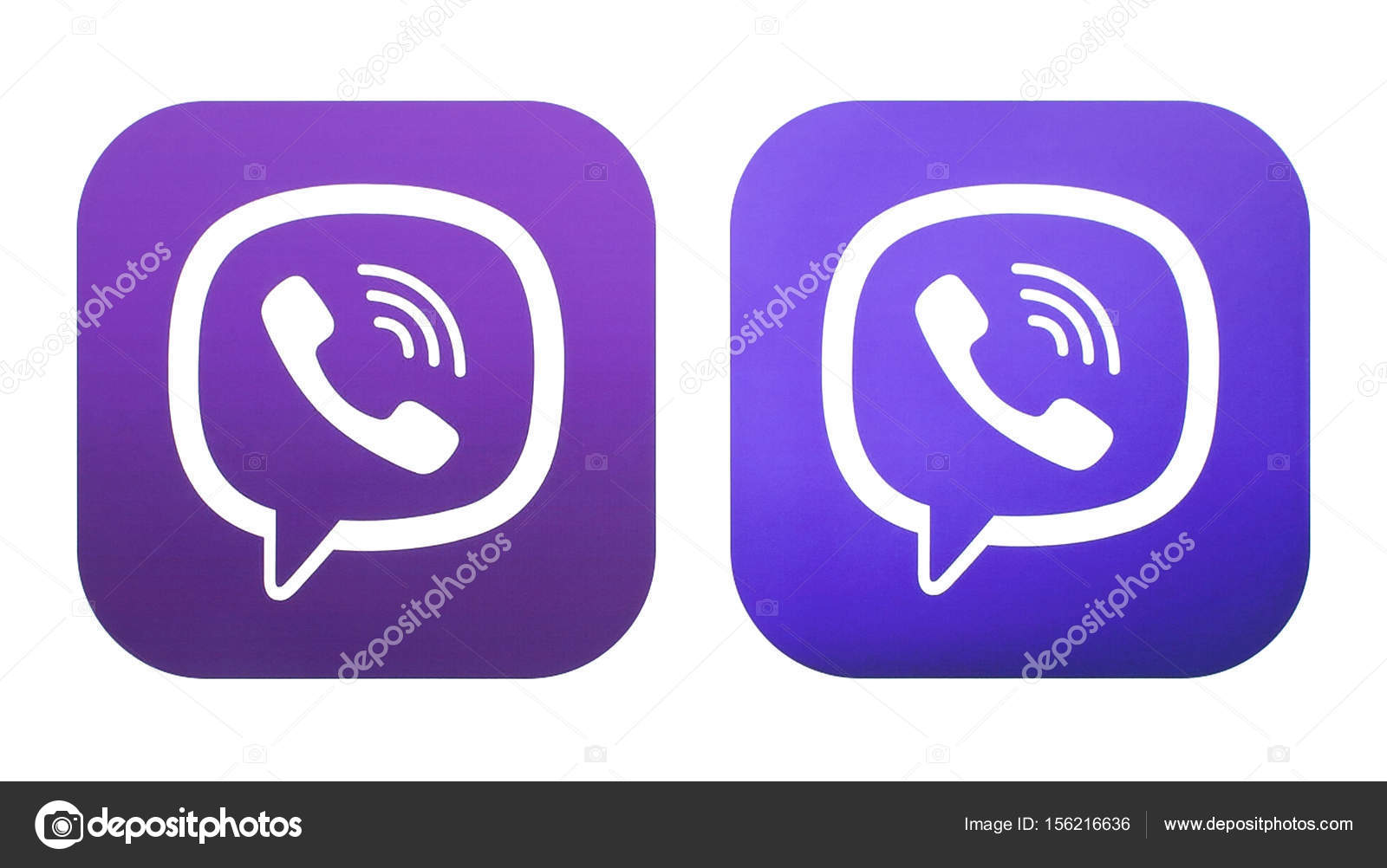 Коллекция Логотипов Viber, Напечатанных На Белой Бумаге – Стоковое.