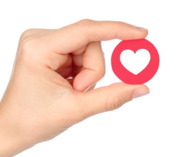 Facebook aşk empatik Emoji reaksiyon el tutar