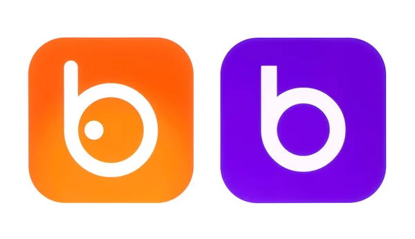 Koleksi logo Badoo lama dan baru — Stok Foto