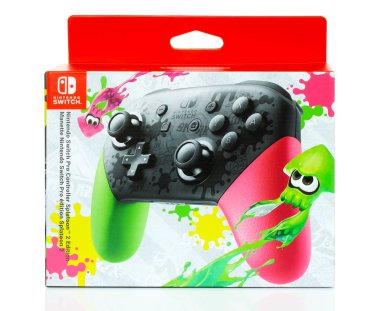 Kutusu Nintendo Switch Pro denetleyicisi Splatoon 2 Edition