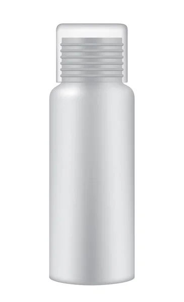 Kosmetisk flaska på vit bakgrund — Stock vektor