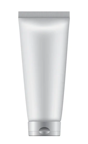 Botella cosmética sobre fondo blanco — Vector de stock