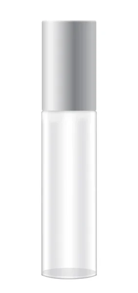 Kosmetická láhev na bílém pozadí — Stockový vektor