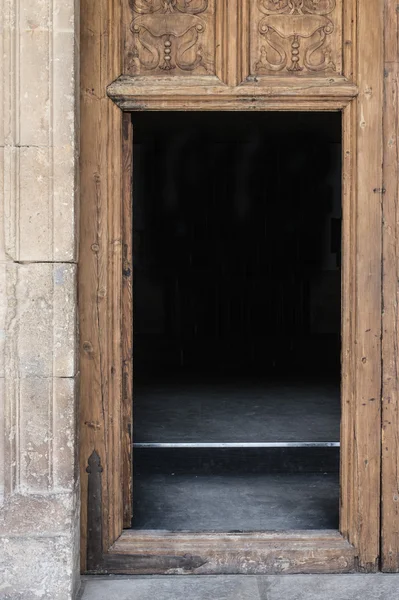 Porta antica in legno — Foto Stock