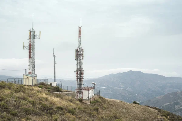 Tv-antennák, tornyok — Stock Fotó