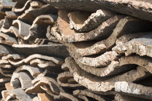 Cork kabuğundan yığını 