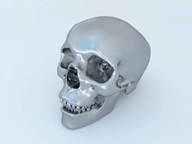 metal bir kürek 3D render