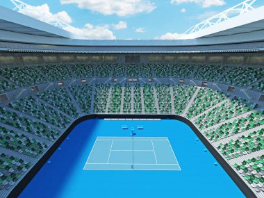 Güzel modern Tenis sabit Kortu grand slam lookalike stadyum koltukları projektörler ve VIP kutuları on beş bin hayranları için