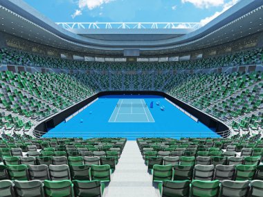Güzel modern Tenis sabit Kortu grand slam lookalike stadyum koltukları projektörler ve VIP kutuları on beş bin hayranları için