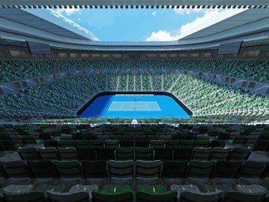 Güzel modern Tenis sabit Kortu grand slam lookalike stadyum koltukları projektörler ve VIP kutuları on beş bin hayranları için