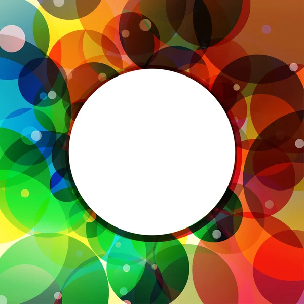 Arrière-plan cercle Rainbow Jungle — Image vectorielle