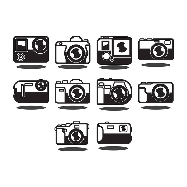 Contorno icona della fotocamera — Foto Stock