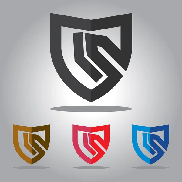 abstrack vektör logo tasarım tempelate kalkan