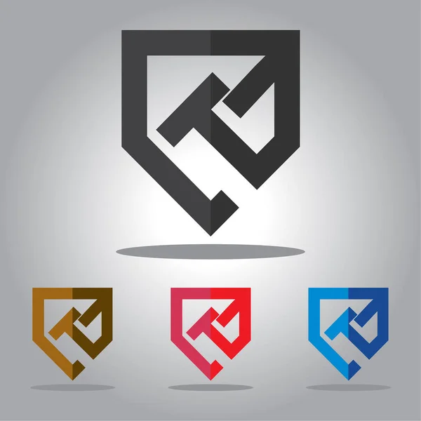 abstrack vektör logo tasarım tempelate kalkan