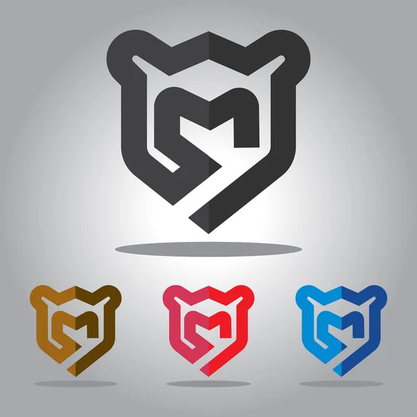 abstrack vektör logo tasarım tempelate kalkan