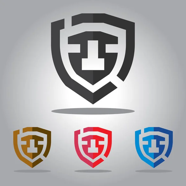 abstrack vektör logo tasarım tempelate kalkan