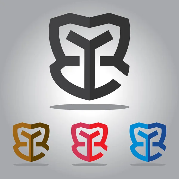 abstrack vektör logo tasarım tempelate kalkan