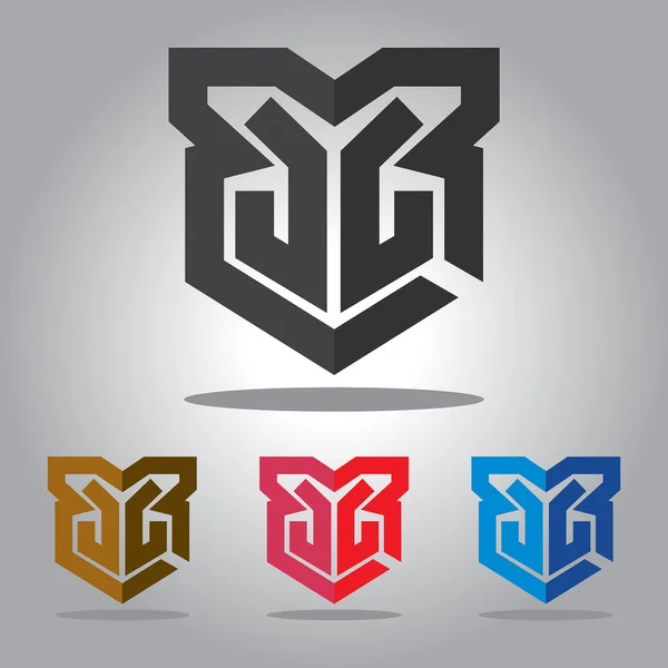 abstrack vektör logo tasarım tempelate kalkan