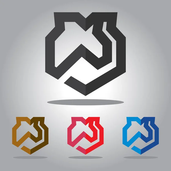 abstrack vektör logo tasarım tempelate kalkan