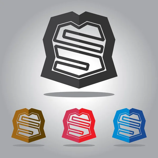 abstrack vektör logo tasarım tempelate kalkan